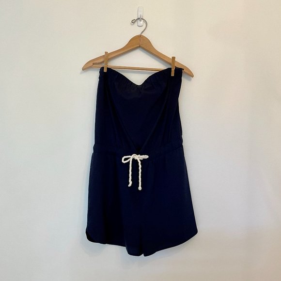 Tommy Hilfiger Navy Short Romper - Picture 1 of 3